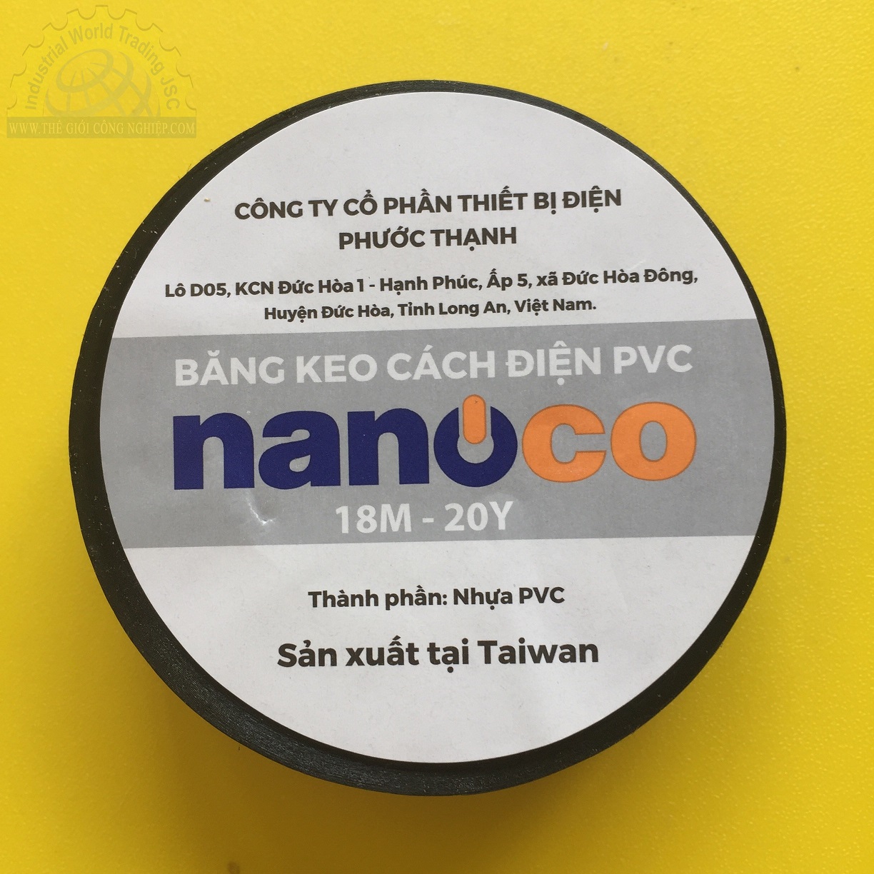 Băng keo cách điện PVC NANO FKPT20 màu đen loại 20 YDS