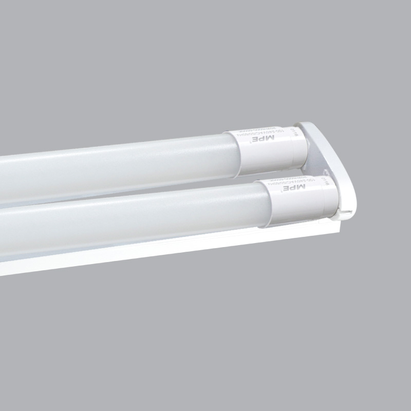 Bộ máng Led tube nhựa nano+PC MPE (bao gồm bóng) 2x18W 1.2m - MNT-220V ánh sáng vàng