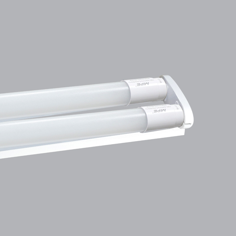 Bộ máng Led tube thủy tinh MPE (bao gồm bóng) 2x18W 1.2m- MGT-220T ánh sáng trắng