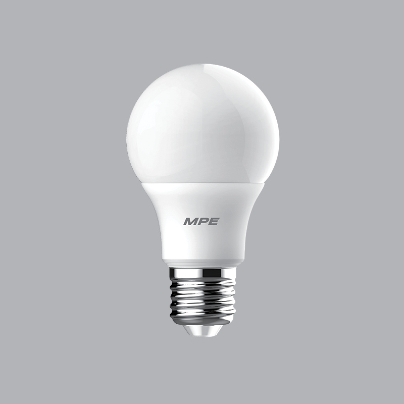 Đèn led Bulb chống ẩm 7W MPE, 60X107 mm - LBD3-7T ánh sáng trắng