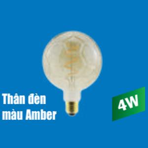 Đèn led Bulb Filament Foootball 4W MPE, 125x173 mm - FLM-5/FB ánh sáng vàng
