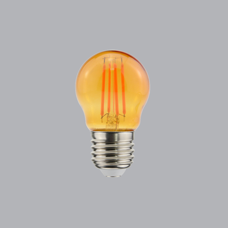 Đèn Led Bulb Filament màu 2.5W MPE, Ø35x98 mm - FLM-3OR , Màu cam