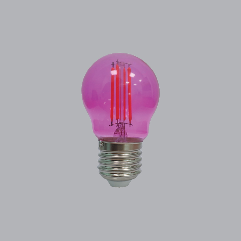 Đèn Led Bulb Filament màu 2.5W MPE, Ø35x98 mm - FLM-3PK , Màu hồng