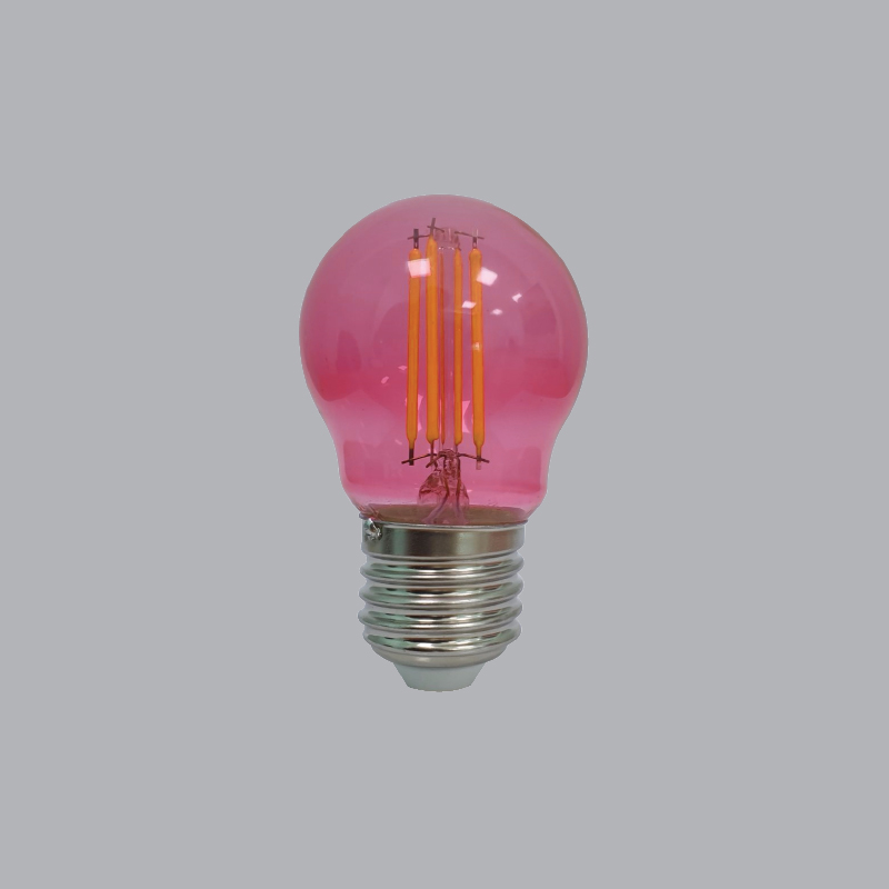 Đèn Led Bulb Filament màu 2.5W MPE, Ø45x78 mm- FLM-3RD , Màu đỏ