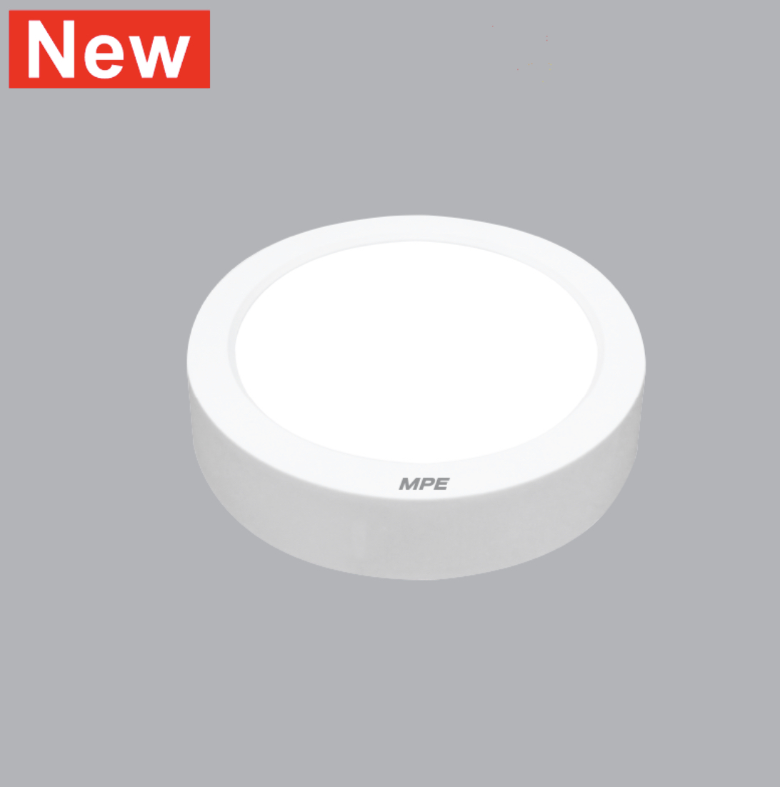 Đèn LED tròn nổi MPE 12W SRPL2-12T, 172x32 mm, ánh sáng trắng ( thân đèn tròn nhựa màu trắng )