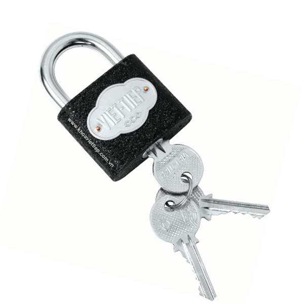Ổ khóa VIỆT TIỆP 1466/63, loại đen bấm 6f có 2-3 chìa